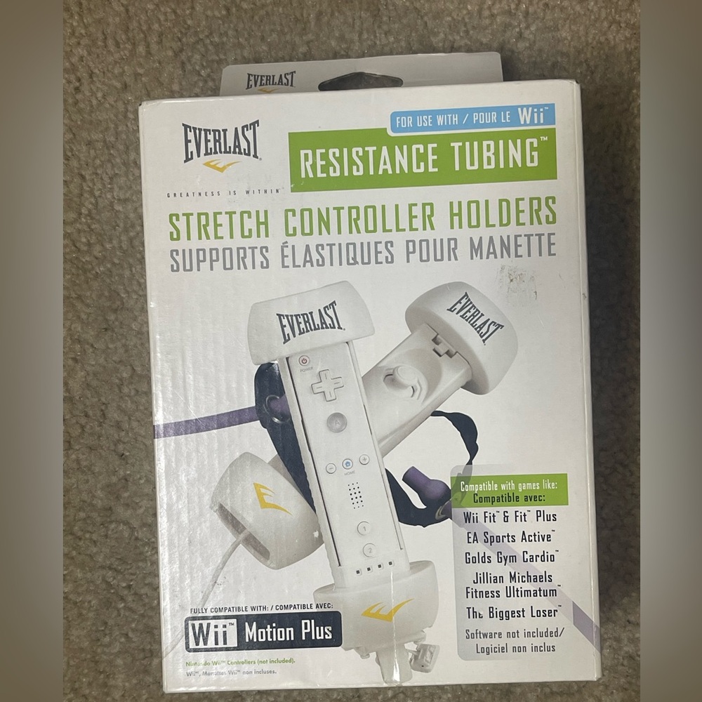 EVERLAST RESISTANCE TUBING ACCESSORY FOR THE NINTENDO WII GAMING CONSOLE